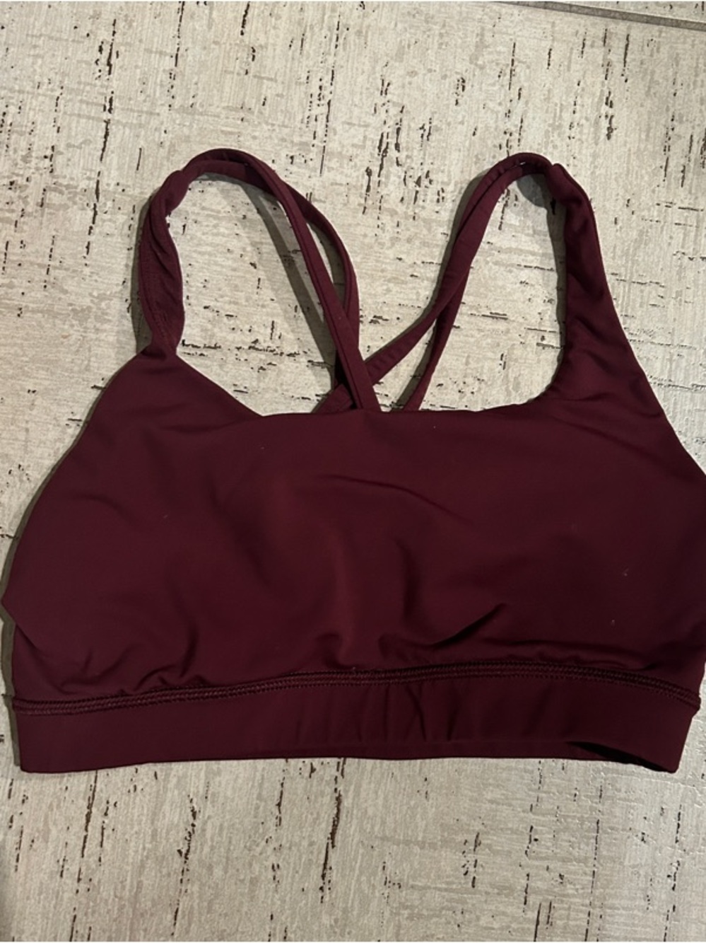 lululemon athletica Maroon Double-Strap Sports Bra